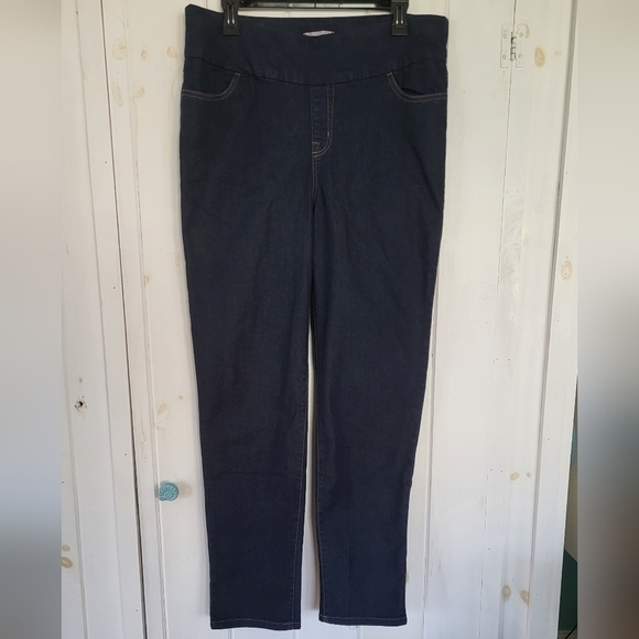 Flex-Fit Pull-On Straight-Leg Jean Size 14W - Picture 8 of 11